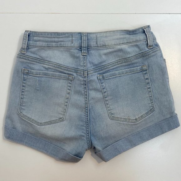 PacSun High-Rise Super Stretch Shortie Shorts Lace Up - Picture 3 of 4